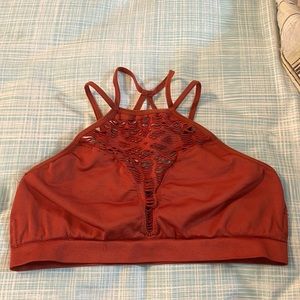 Wishlist, Medium/Large Burnt Orange, Cage, Serated Bralette